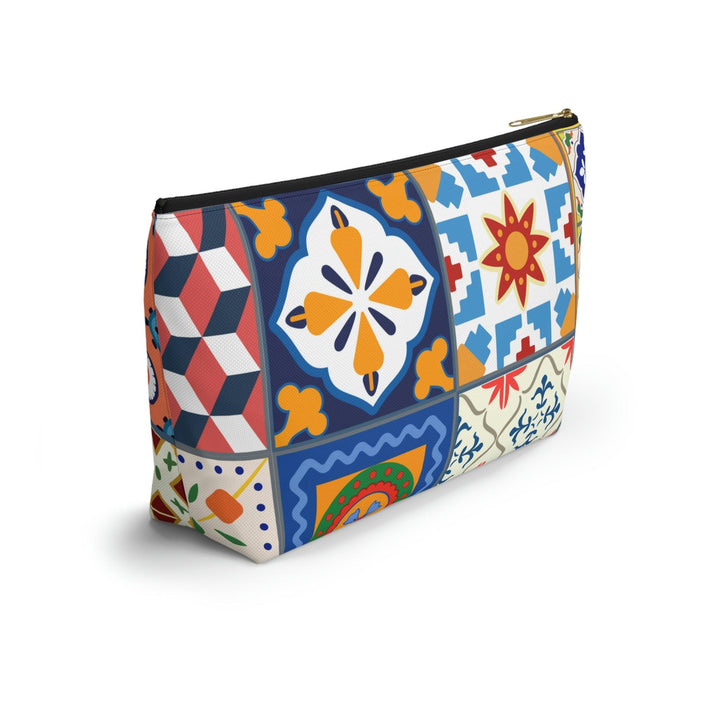 Colorful Accessory Pouch w T-bottom Moroccan Design - Souvenirs | Tours | Hotels | Restaurants