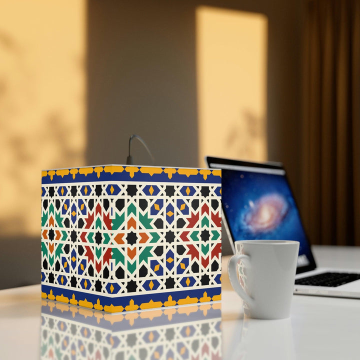 Decorative Cube Lamp Moroccan Design - Souvenirs | Tours | Hotels | Restaurants